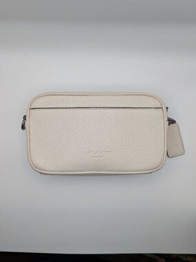 Coach Jayden Crossbody | Gunmetal Chalk | Pebbled Leather Men's Camera Bag